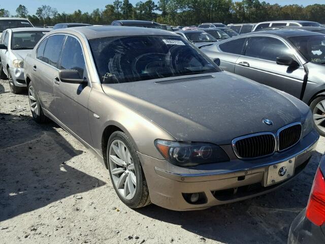 WBAHN83527DT65953 - 2007 BMW 750 BROWN photo 1