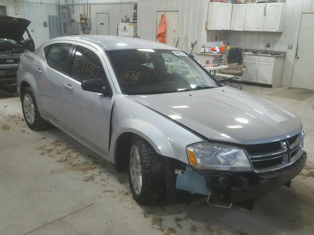 1B3BD4FB8BN578562 - 2011 DODGE AVENGER EX SILVER photo 1