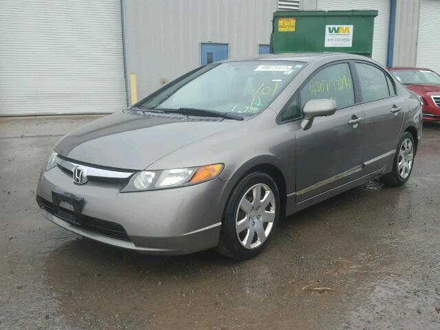 2HGFA16516H517779 - 2006 HONDA CIVIC LX GRAY photo 2