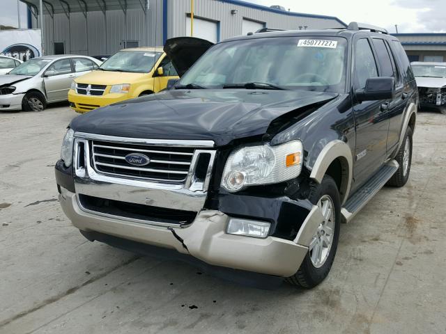 1FMEU64E27UA92911 - 2007 FORD EXPLORER E BLACK photo 2