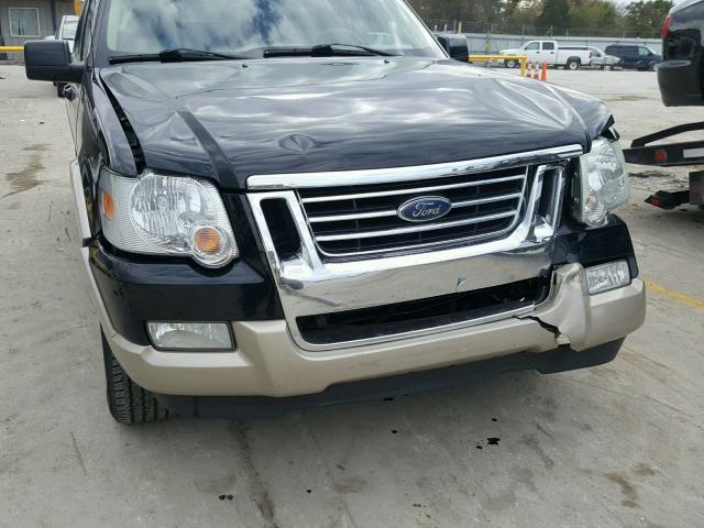 1FMEU64E27UA92911 - 2007 FORD EXPLORER E BLACK photo 9