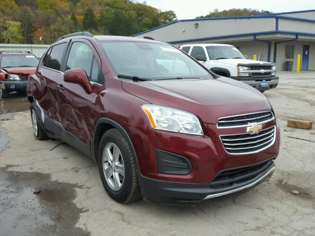 3GNCJLSB4GL186625 - 2016 CHEVROLET TRAX 1LT MAROON photo 1