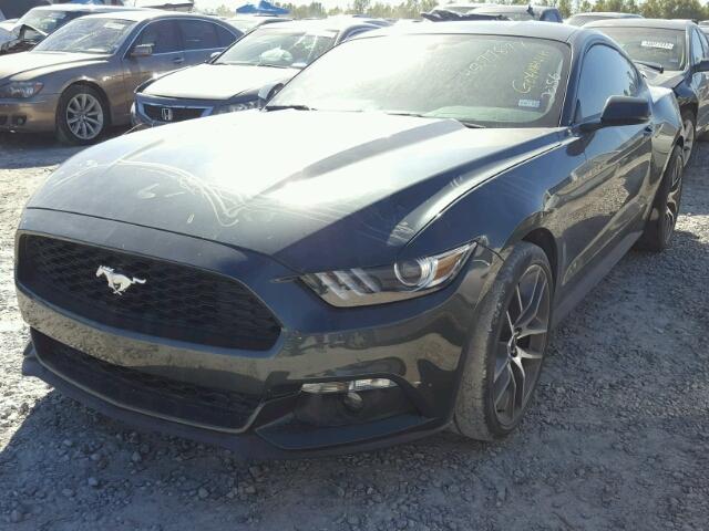 1FA6P8TH4F5342056 - 2015 FORD MUSTANG GRAY photo 2