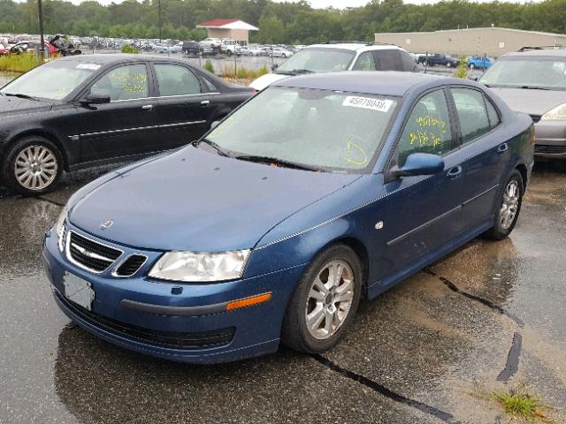 YS3FD49Y361130008 - 2006 SAAB 9-3 BASE BLUE photo 2