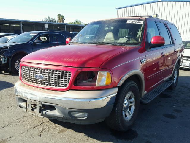 1FMRU17L4XLA40216 - 1999 FORD EXPEDITION RED photo 2