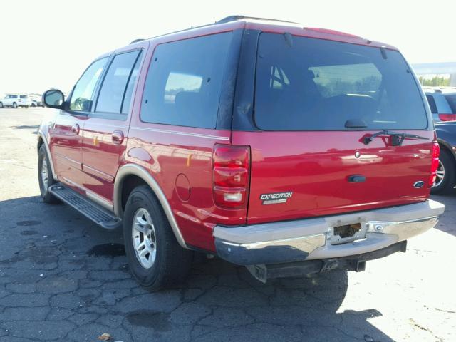 1FMRU17L4XLA40216 - 1999 FORD EXPEDITION RED photo 3