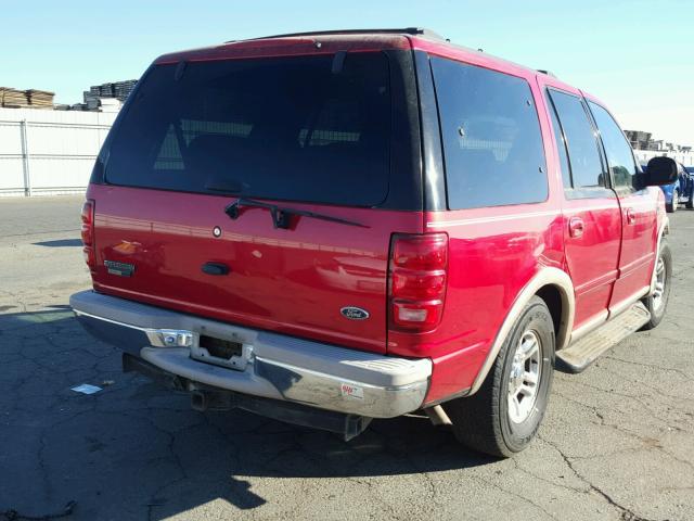 1FMRU17L4XLA40216 - 1999 FORD EXPEDITION RED photo 4