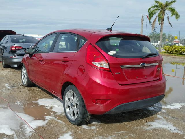 3FADP4FJ0BM174581 - 2011 FORD FIESTA RED photo 3