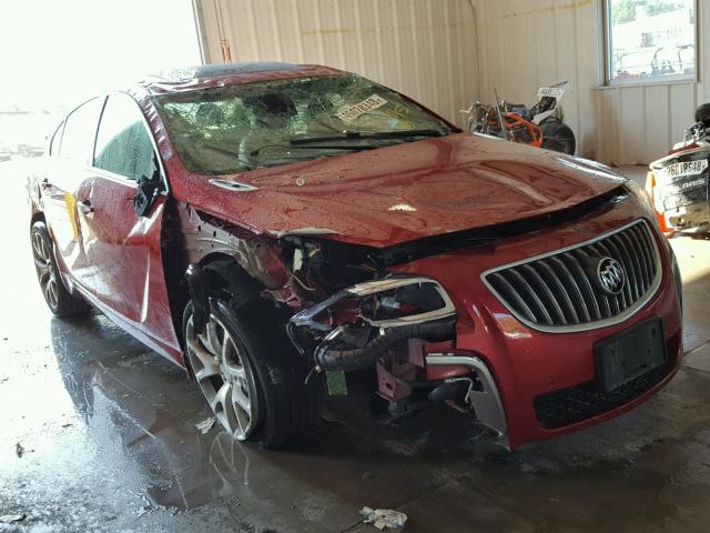 2G4GV5GV1D9249588 - 2013 BUICK REGAL GS RED photo 1