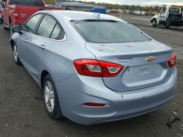 1G1BE5SM3H7166970 - 2017 CHEVROLET CRUZE LT BLUE photo 3