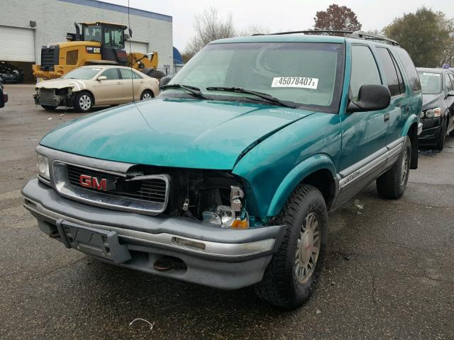 1GKDT13W9T2545710 - 1996 GMC JIMMY Zielony zdjęcie 2