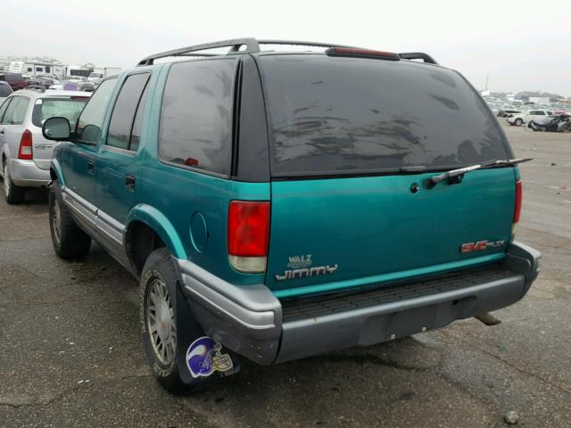 1GKDT13W9T2545710 - 1996 GMC JIMMY Zielony zdjęcie 3