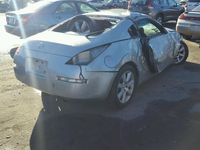 JN1AZ34D95M602763 - 2005 NISSAN 350Z COUPE SILVER photo 4