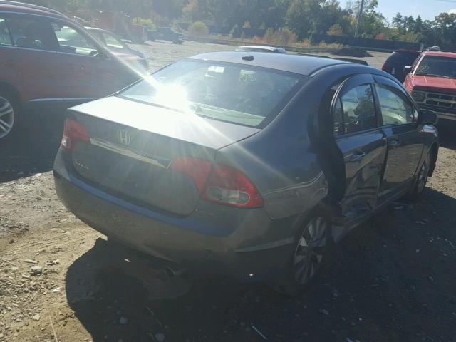 2HGFA1F95AH502309 - 2010 HONDA CIVIC EXL GRAY photo 4