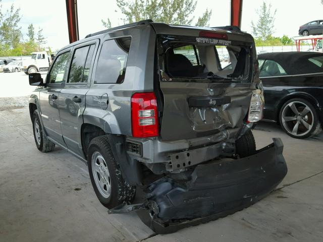 1J4NT1GA8BD289510 - 2011 JEEP PATRIOT GRAY photo 3