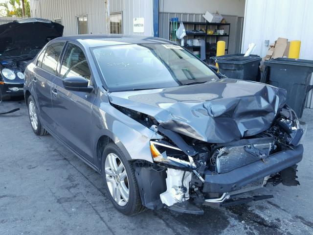 3VW2K7AJ5FM240960 - 2015 VOLKSWAGEN JETTA BASE CHARCOAL photo 1