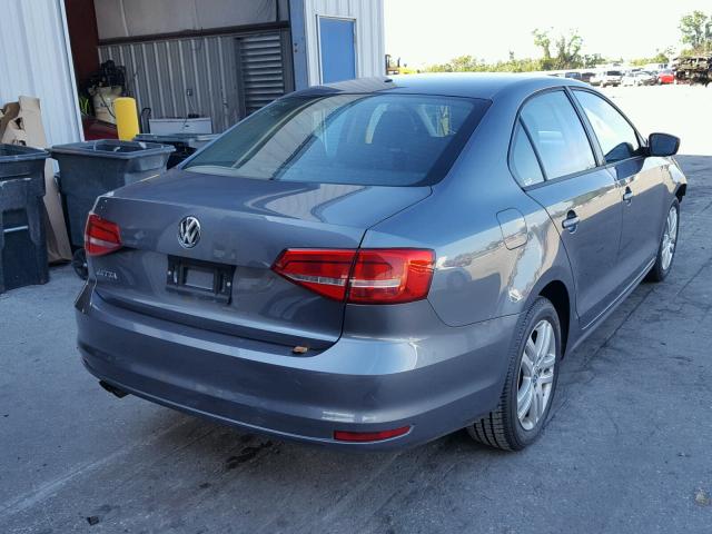 3VW2K7AJ5FM240960 - 2015 VOLKSWAGEN JETTA BASE CHARCOAL photo 4