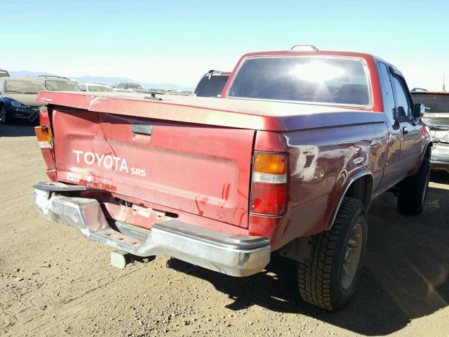 JT4VN13G1R5127913 - 1994 TOYOTA PICKUP RED photo 4