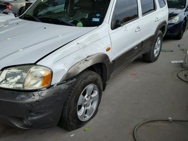 4F2CZ06144KM24133 - 2004 MAZDA TRIBUTE ES WHITE photo 9