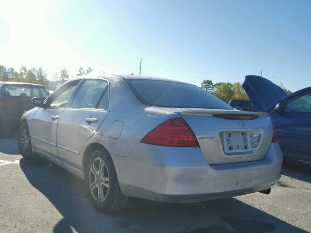 1HGCM56736A064198 - 2006 HONDA ACCORD EX SILVER photo 3