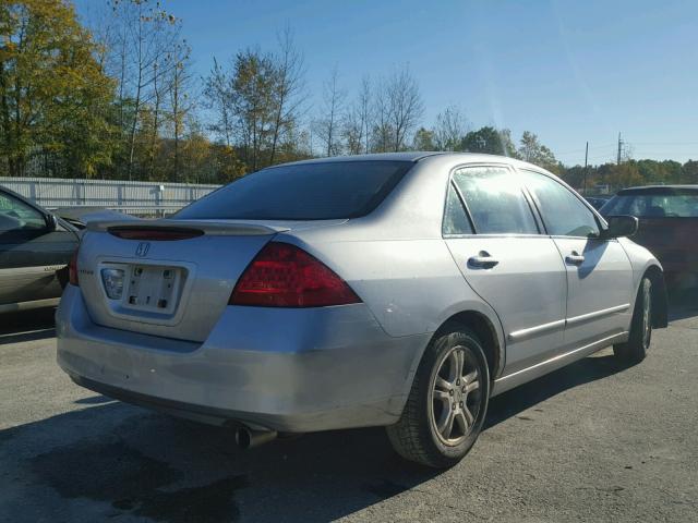 1HGCM56736A064198 - 2006 HONDA ACCORD EX SILVER photo 4