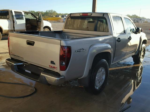 1GTDS136358182268 - 2005 GMC CANYON SILVER photo 4