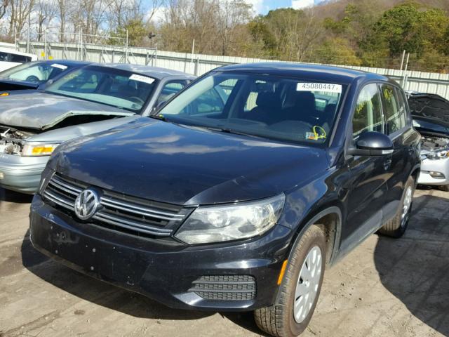 WVGBV7AX2DW551561 - 2013 VOLKSWAGEN TIGUAN S BLACK photo 2