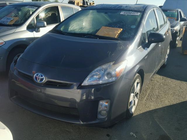 JTDKN3DU6B5313536 - 2011 TOYOTA PRIUS GRAY photo 2