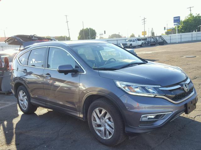 2HKRM3H78GH567827 - 2016 HONDA CR-V EXL GRAY photo 1