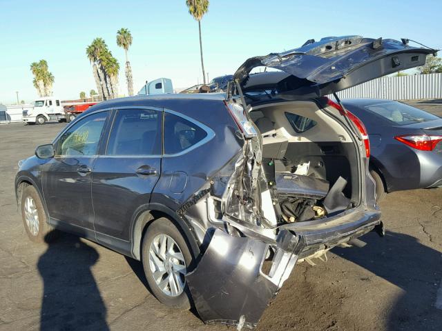 2HKRM3H78GH567827 - 2016 HONDA CR-V EXL GRAY photo 3