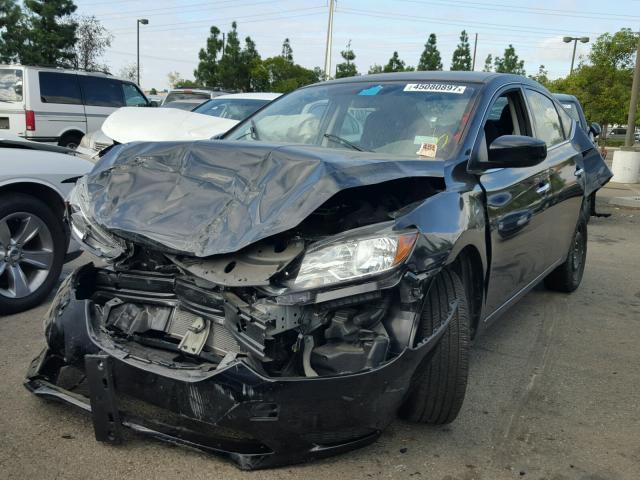 3N1AB7AP3HL697295 - 2017 NISSAN SENTRA S BLACK photo 2