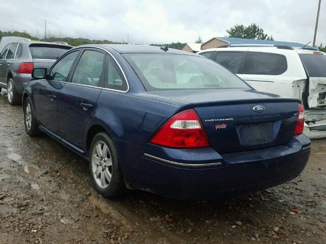 1FAHP24107G111779 - 2007 FORD FIVE HUNDR BLUE photo 3