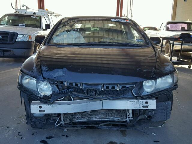 2HGFA16949H521106 - 2009 HONDA CIVIC EXL BLACK photo 9