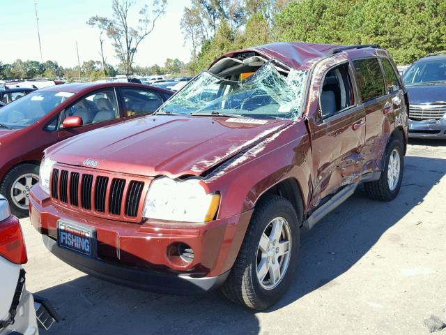 1J8GR48K27C543174 - 2007 JEEP GRAND CHER BURGUNDY photo 2