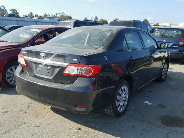 5YFBU4EE6DP156337 - 2013 TOYOTA COROLLA BA BLACK photo 4