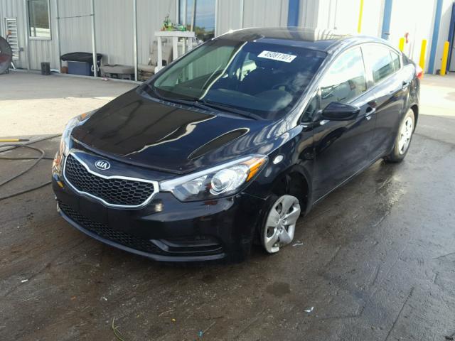 KNAFK4A69E5063166 - 2014 KIA FORTE LX BLACK photo 2