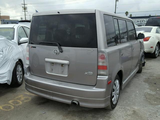 JTLKT324964085590 - 2006 TOYOTA SCION XB Plata foto 4