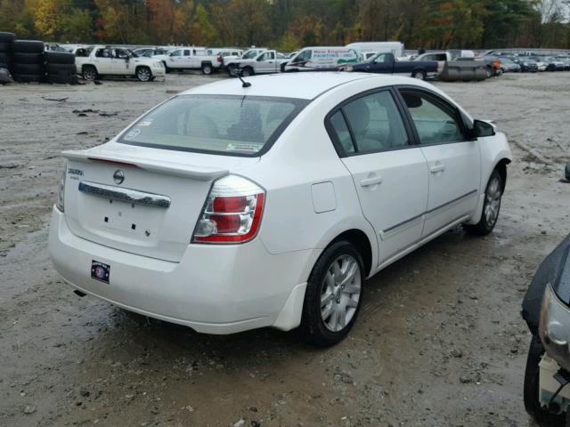 3N1AB6APXCL745099 - 2012 NISSAN SENTRA 2.0 WHITE photo 4