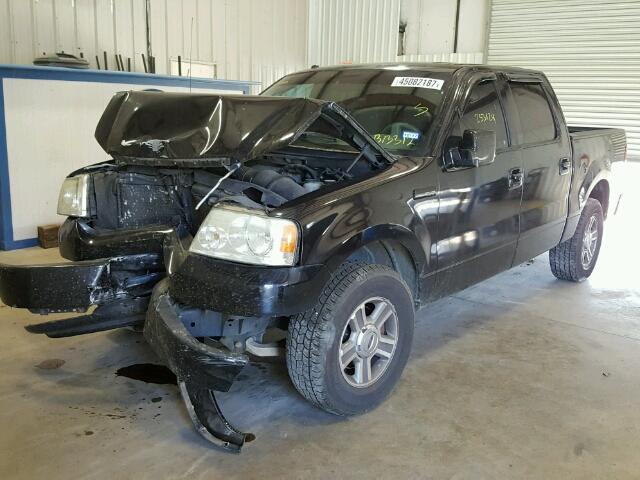 1FTRW12W77KB13312 - 2007 FORD F150 SUPER BLACK photo 2