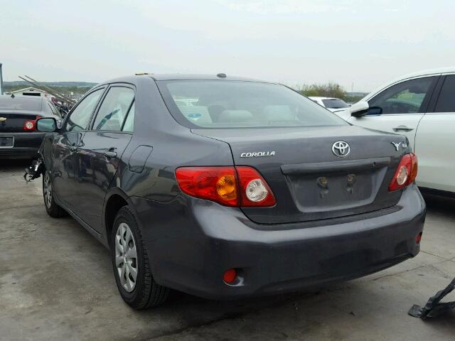 JTDBL40E999063089 - 2009 TOYOTA COROLLA BA GRAY photo 3