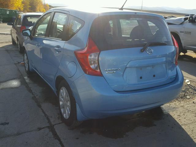 3N1CE2CPXFL364394 - 2015 NISSAN VERSA NOTE BLUE photo 3