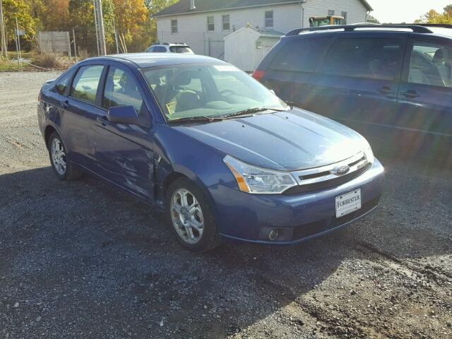 1FAHP35N08W212898 - 2008 FORD FOCUS SE BLUE photo 1