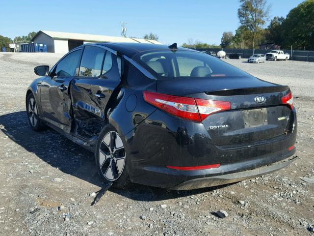 KNAGM4AD6D5055229 - 2013 KIA OPTIMA HYB BLACK photo 3