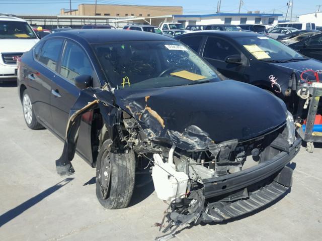 3N1AB7AP0DL775087 - 2013 NISSAN SENTRA S BLACK photo 1