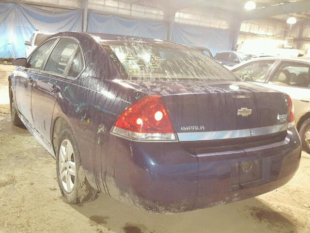 2G1WA5EK6A1124979 - 2010 CHEVROLET IMPALA LS BLUE photo 3