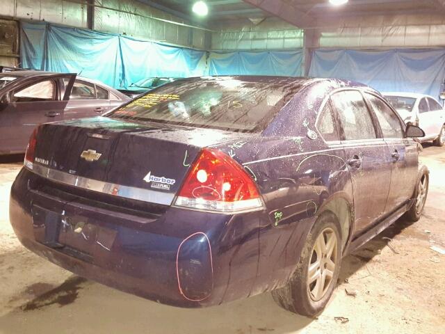 2G1WA5EK6A1124979 - 2010 CHEVROLET IMPALA LS BLUE photo 4