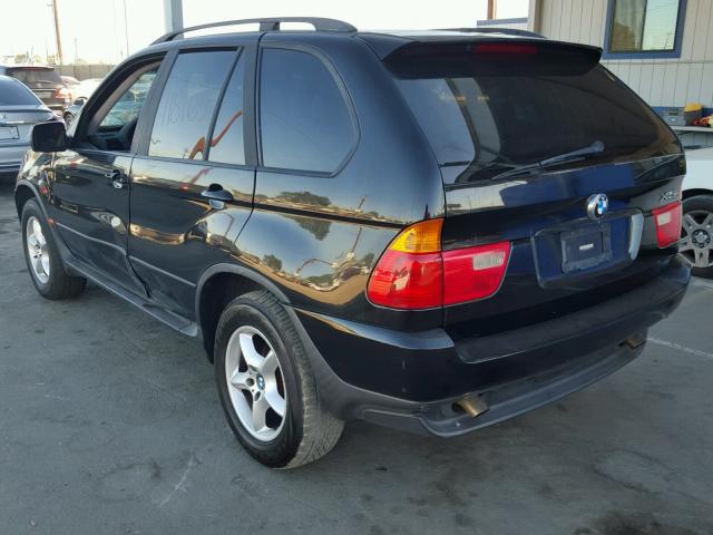 5UXFA53583LV90753 - 2003 BMW X5 BLACK photo 3