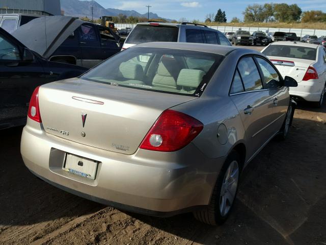 1G2ZG57B474212818 - 2007 PONTIAC G6 BASE GOLD photo 4