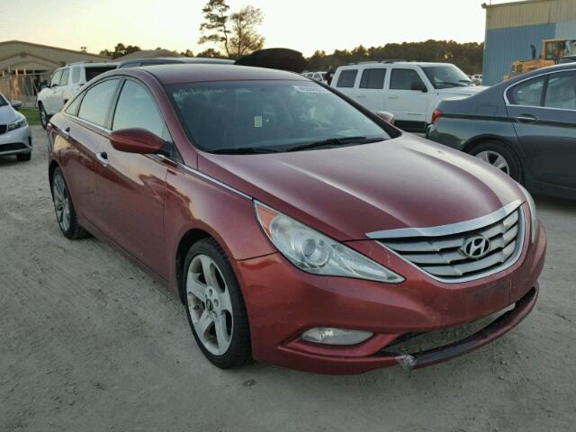 5NPEC4AC6BH260731 - 2011 HYUNDAI SONATA SE RED photo 1