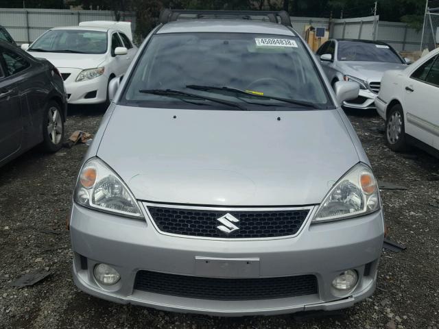 JS2RD61H555300684 - 2005 SUZUKI AERIO SX GRAY photo 9